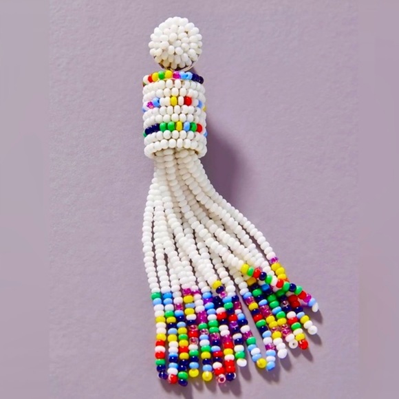 NWT Anthropologie Deepa Beaded Rainbow Chandeliers - Picture 2 of 15